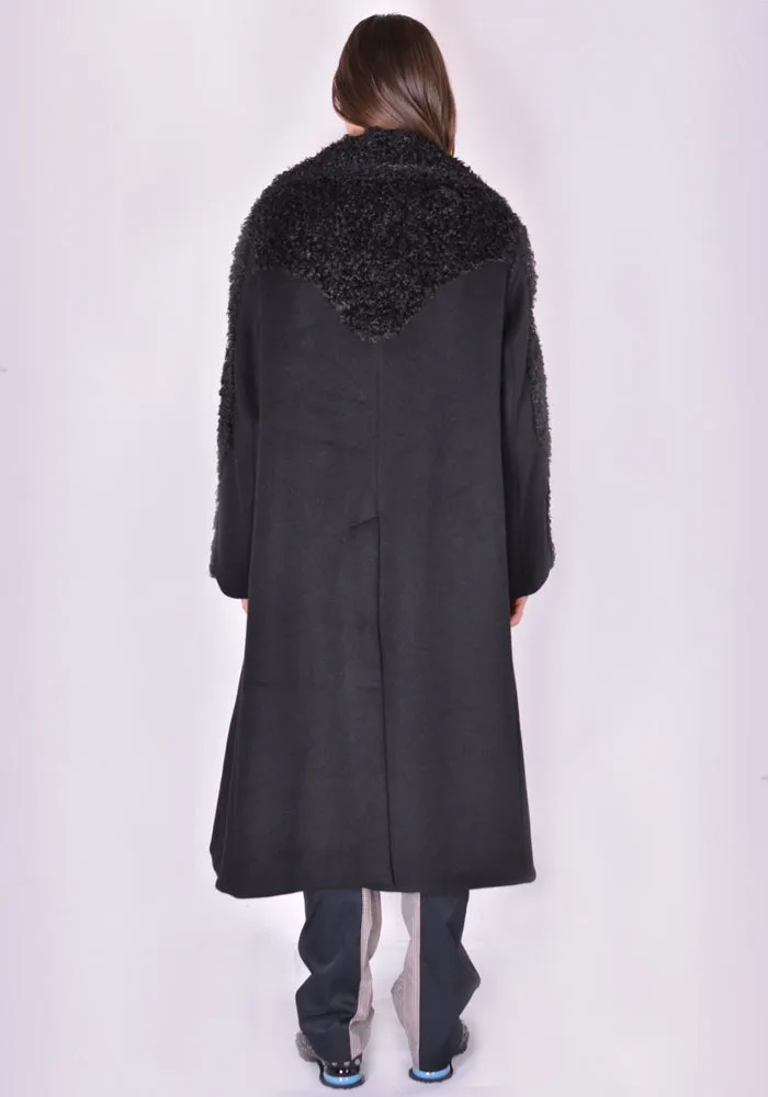 Black Charlotte Detachable Collar Coat by Kiko Kostadinov KKWAW21C04