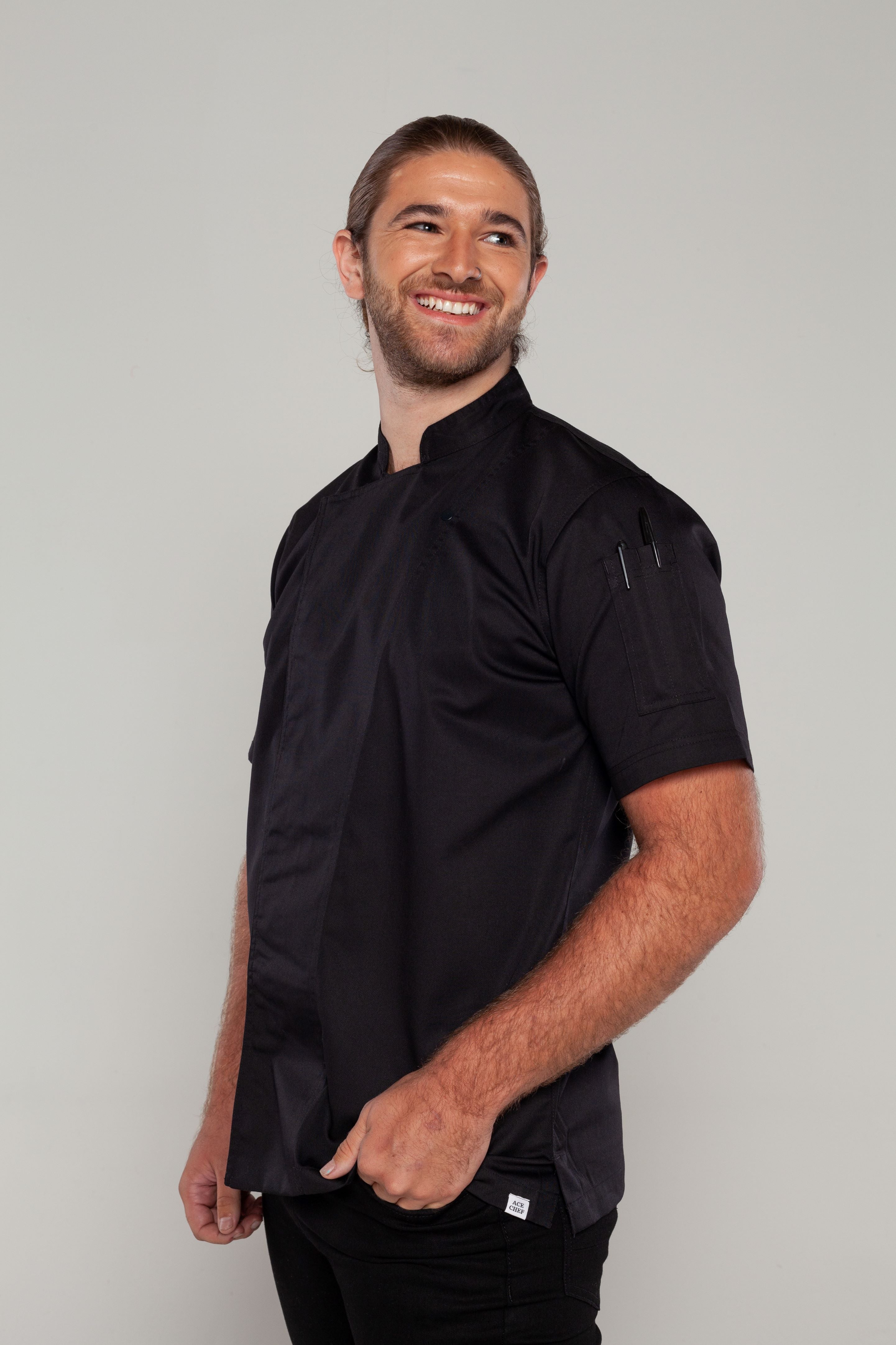 Black Chef Jacket Tunic