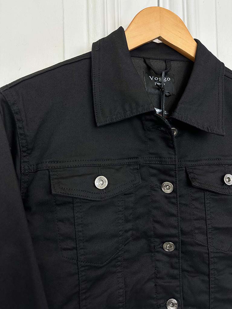 Black Classic Denim Jacket