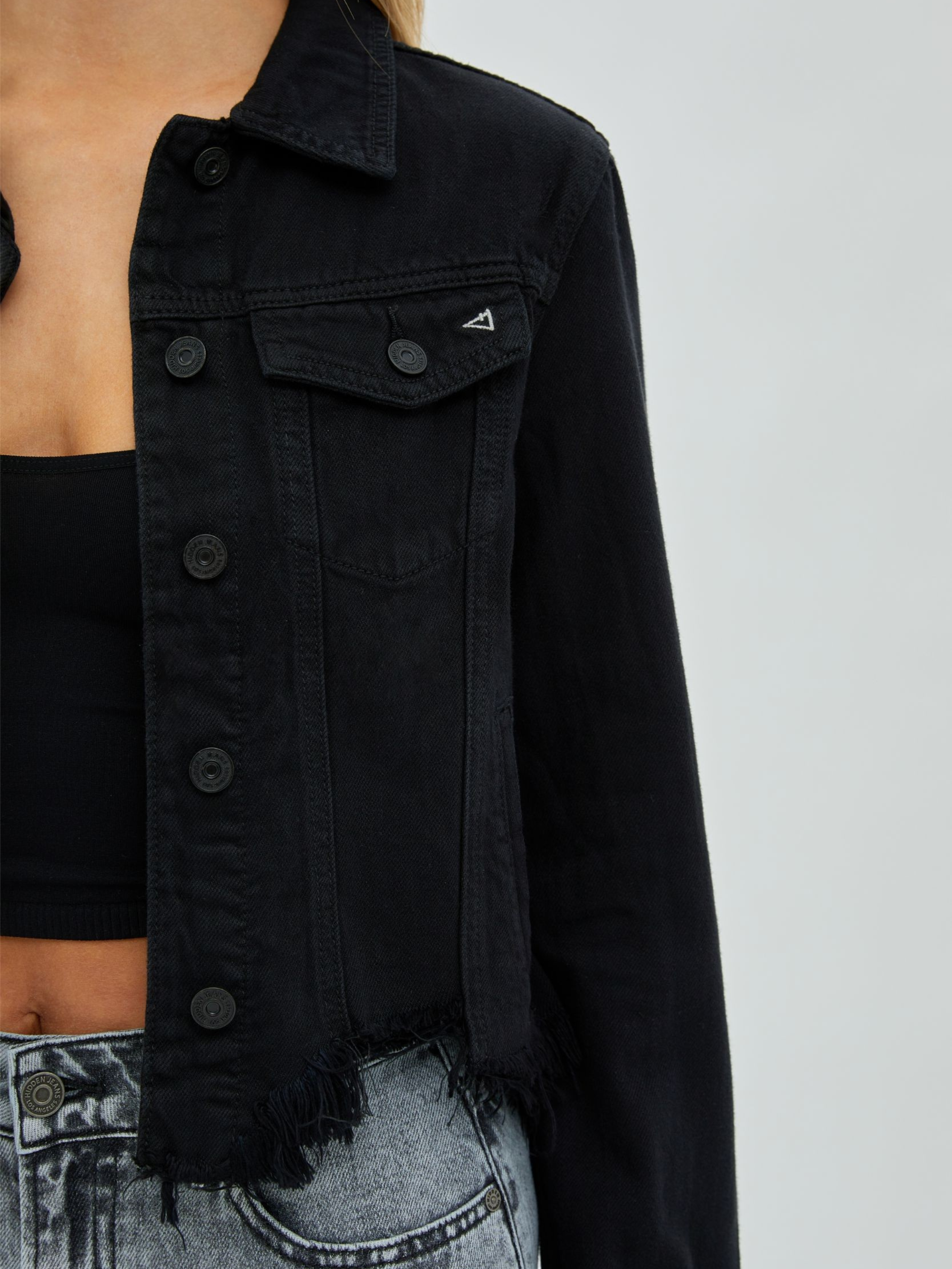 Black Fitted Denim Jacket