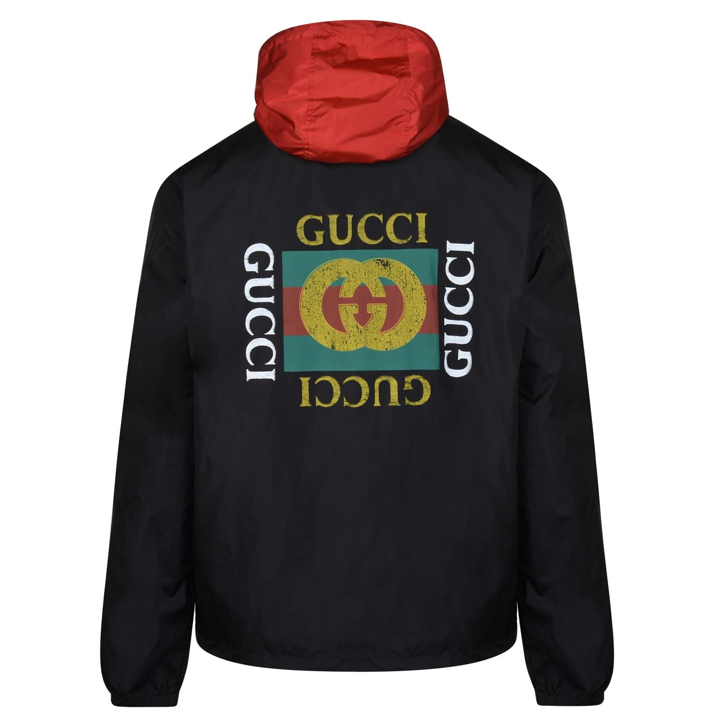 Black GUCCI 'Coach' Logo Jacket - Shop Online