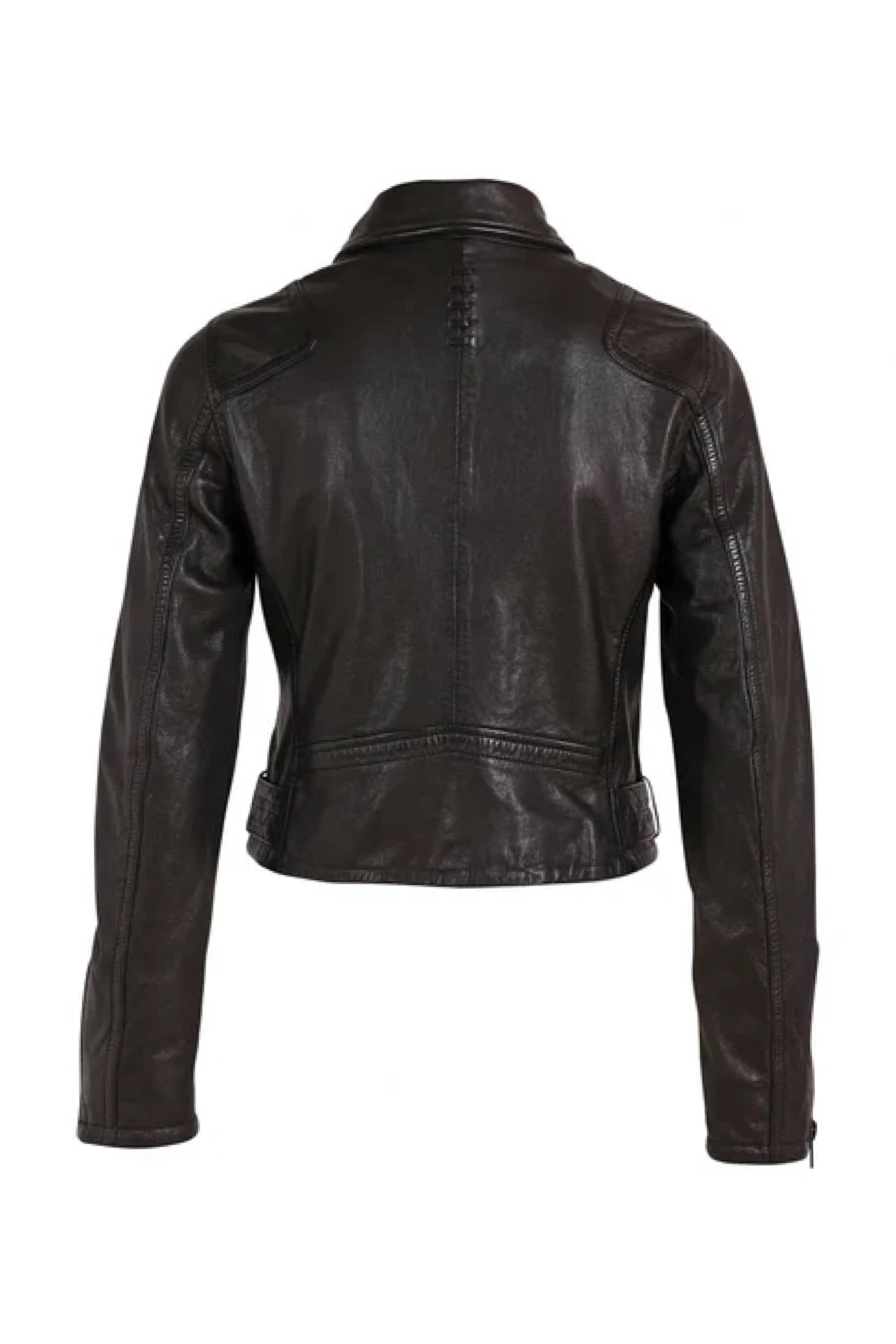 Black leather jacket