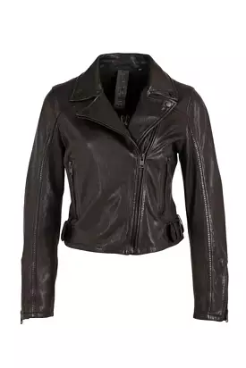 Black leather jacket