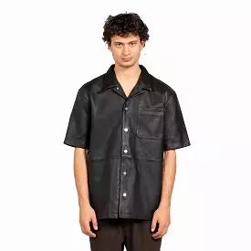 Black Leather Summer Shirt