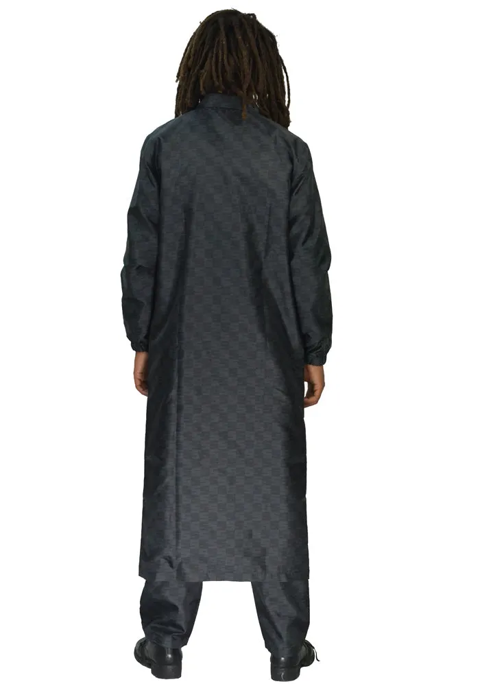 Black Long Coat by SSS World Corp