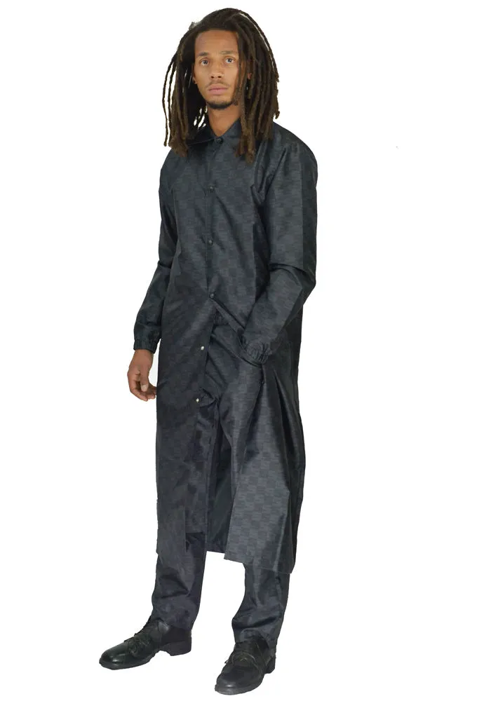 Black Long Coat by SSS World Corp