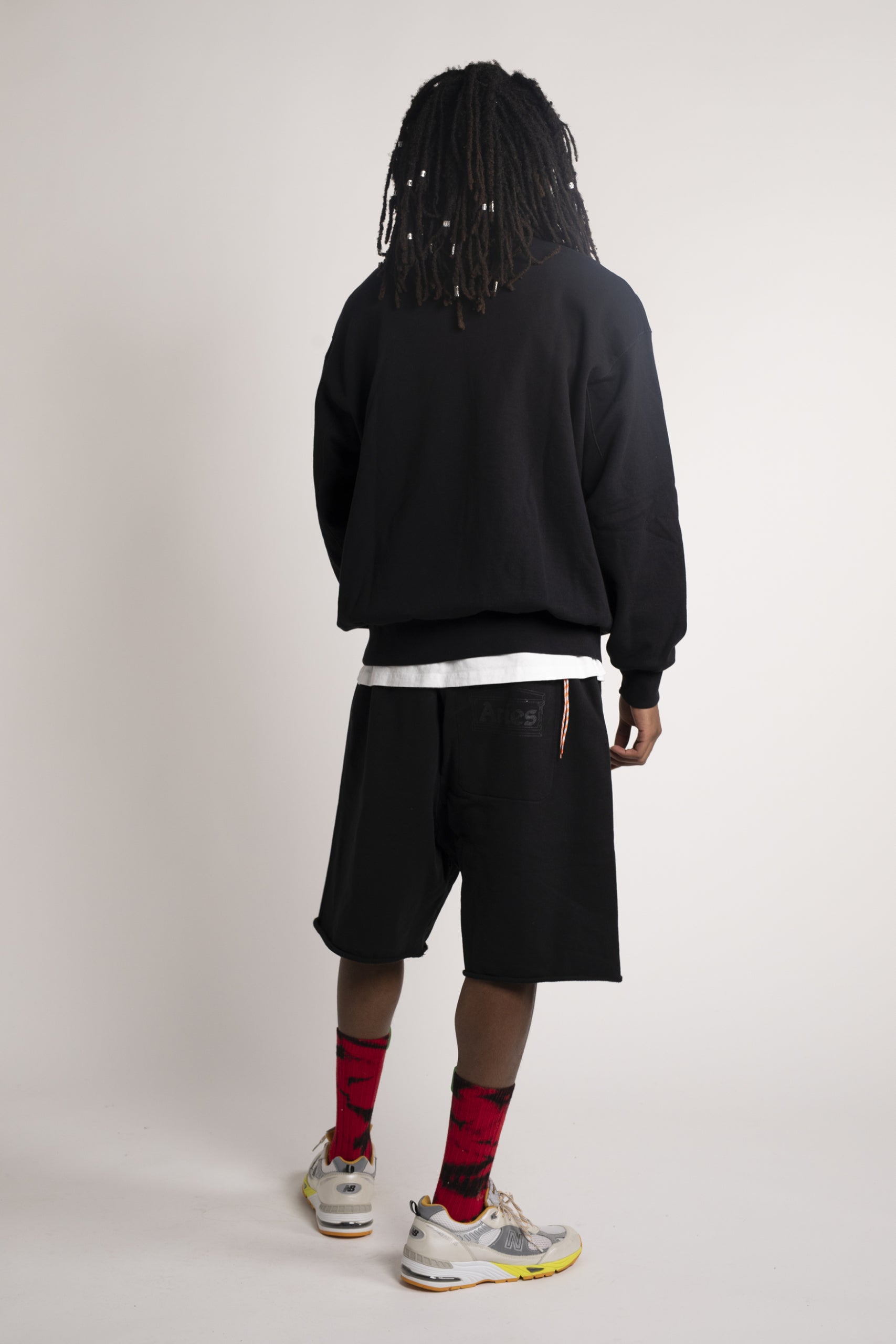 Black Premium Temple Sweatshorts