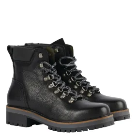 Black Stanton Leather Hiker Boot LFO0529 by Barbour