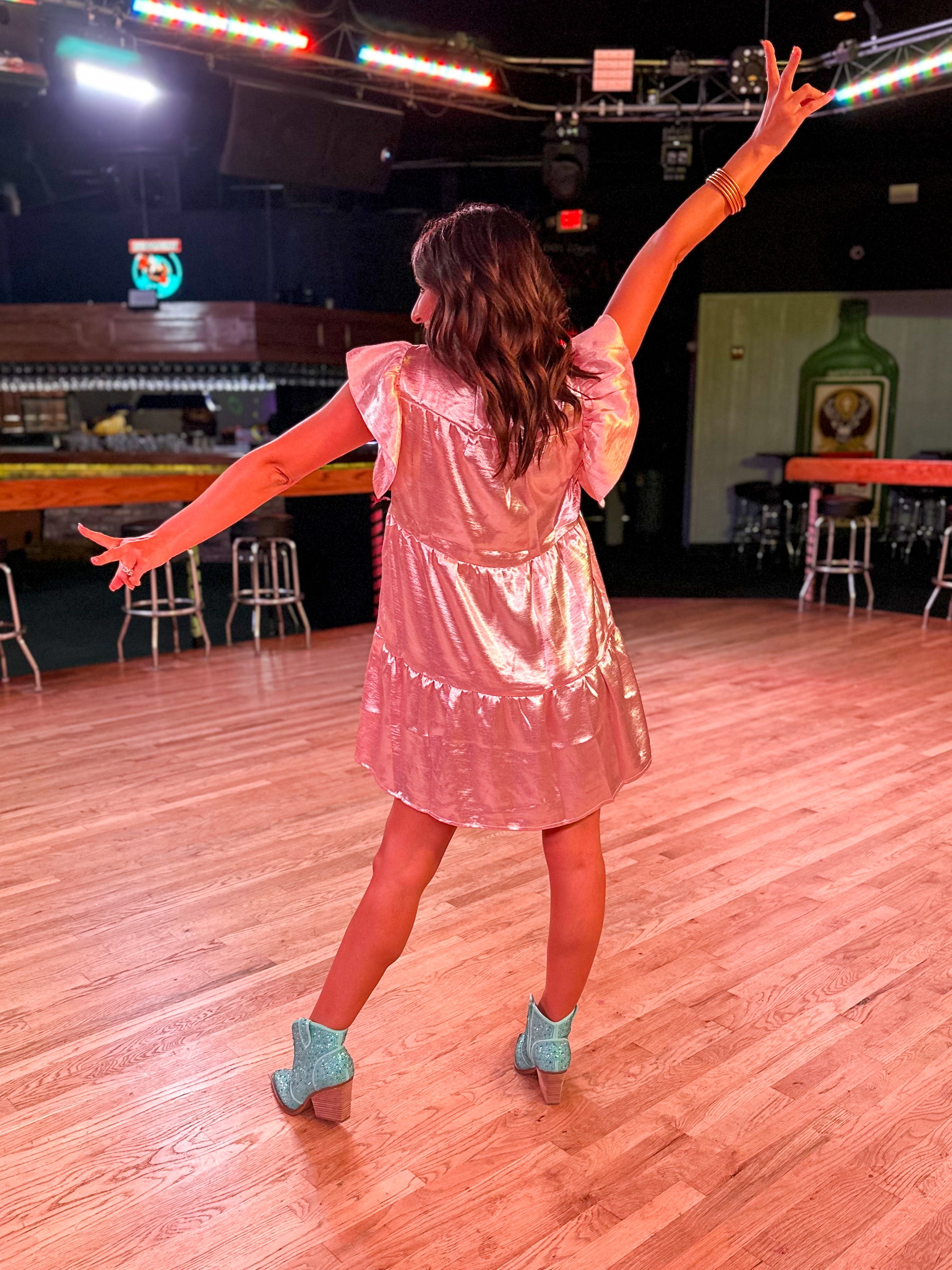 Boots with Sequin Dress