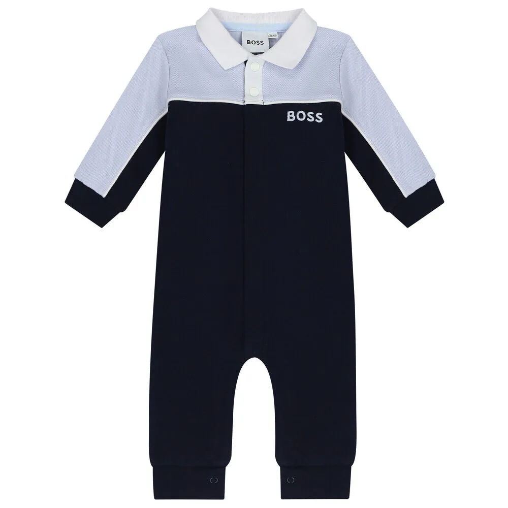 Boss Romper Light Blue Navy