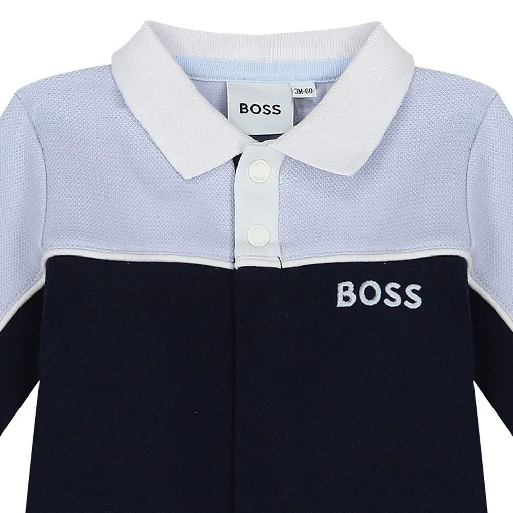 Boss Romper Light Blue Navy