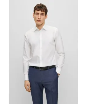 Boss Easy-Iron Cotton Poplin Slim-fit Shirt