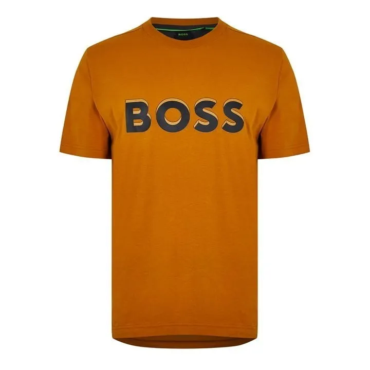 BOSSHOSS Men's Plain Logo Skater Style T-Shirts