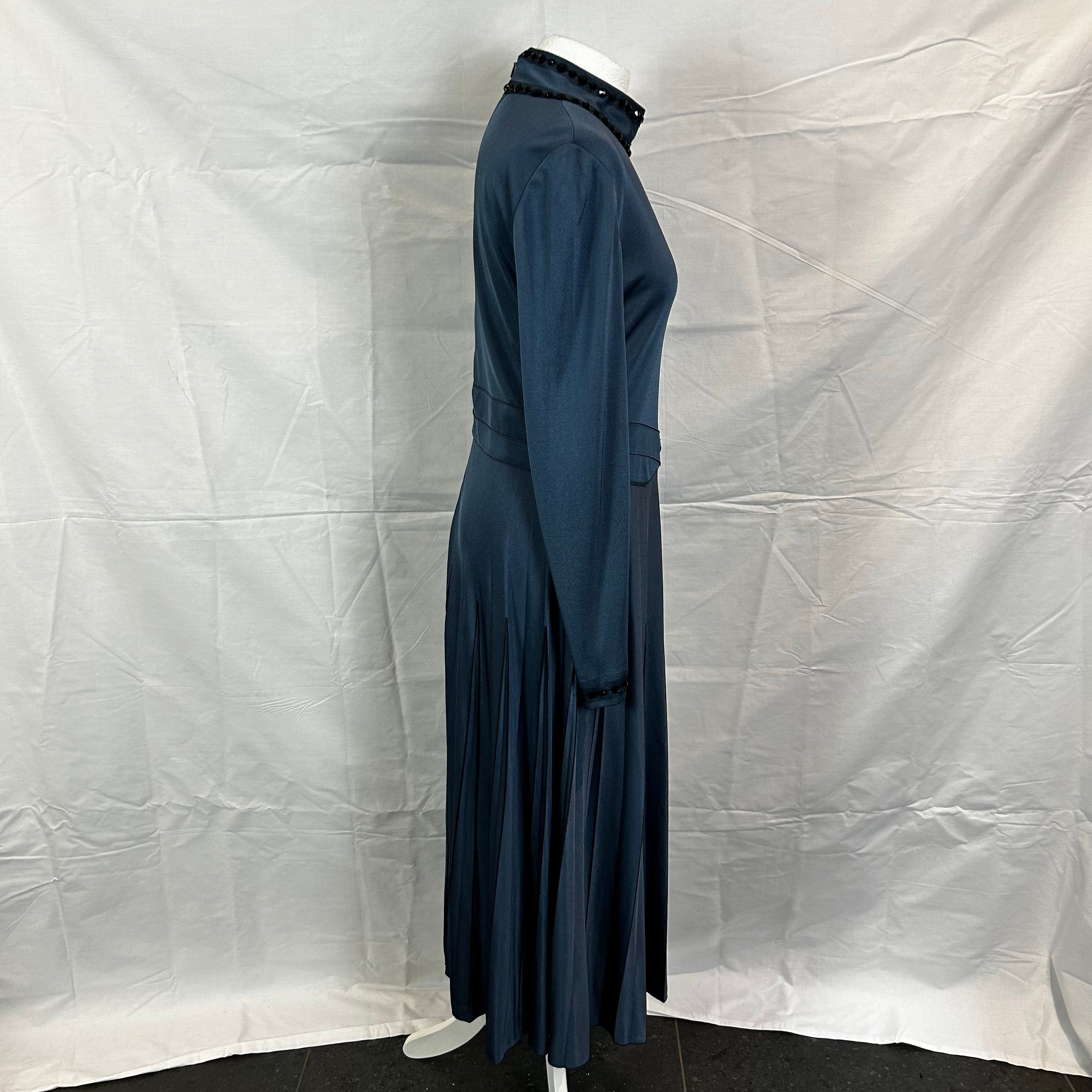 Bottega Veneta maxi dress XL blue jewel embellished 1880