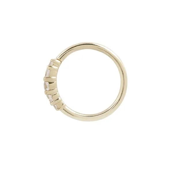 Brigitte Gold CZ Seamless Ring