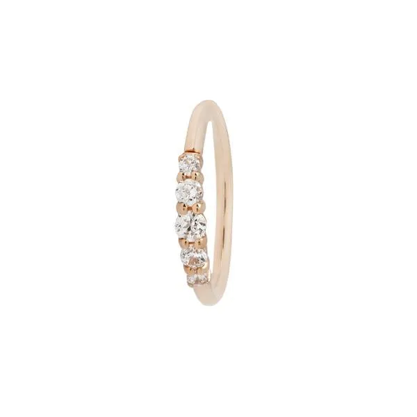 Brigitte Gold CZ Seamless Ring