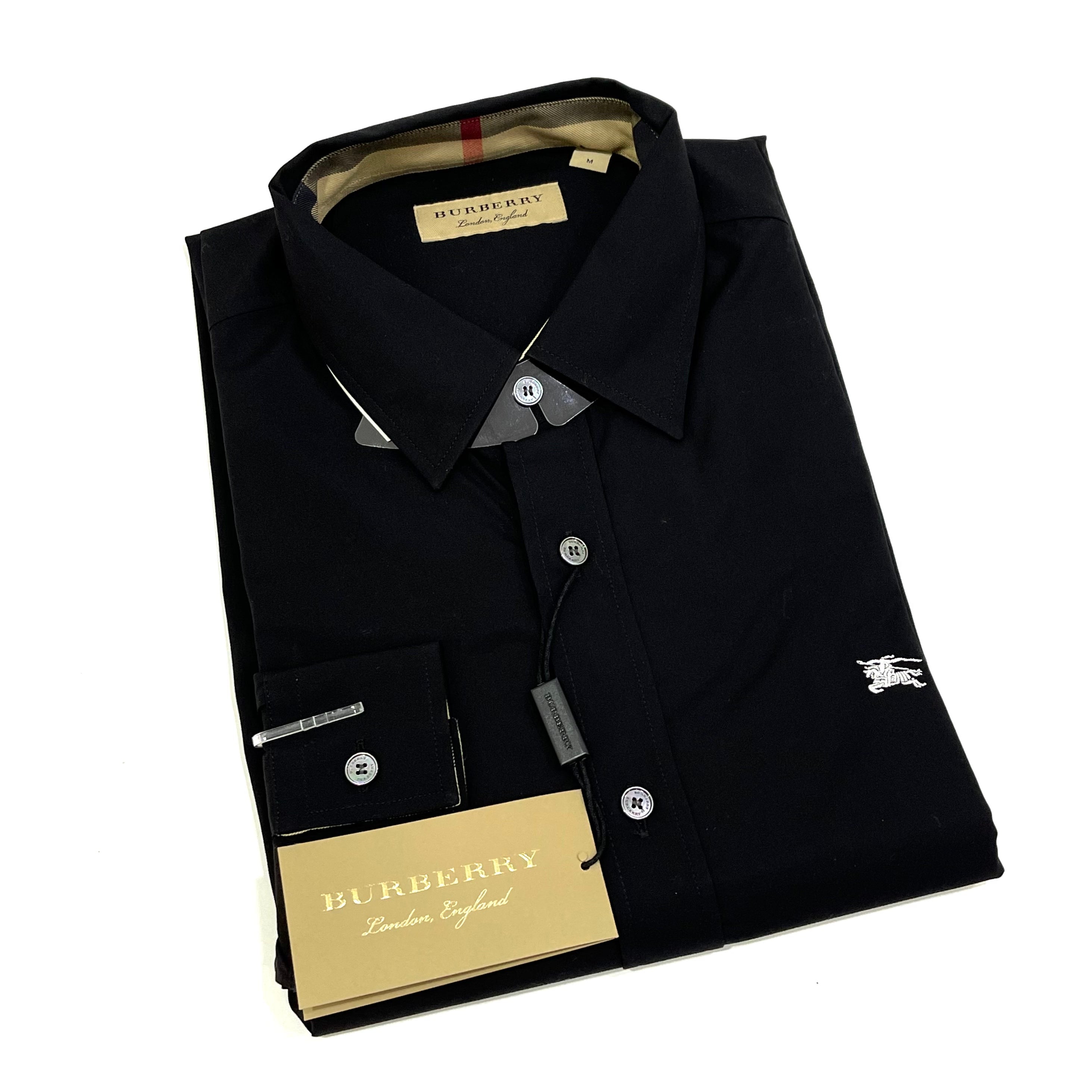 Burberry Cambridge Long Sleeve Shirt Black - 40% off