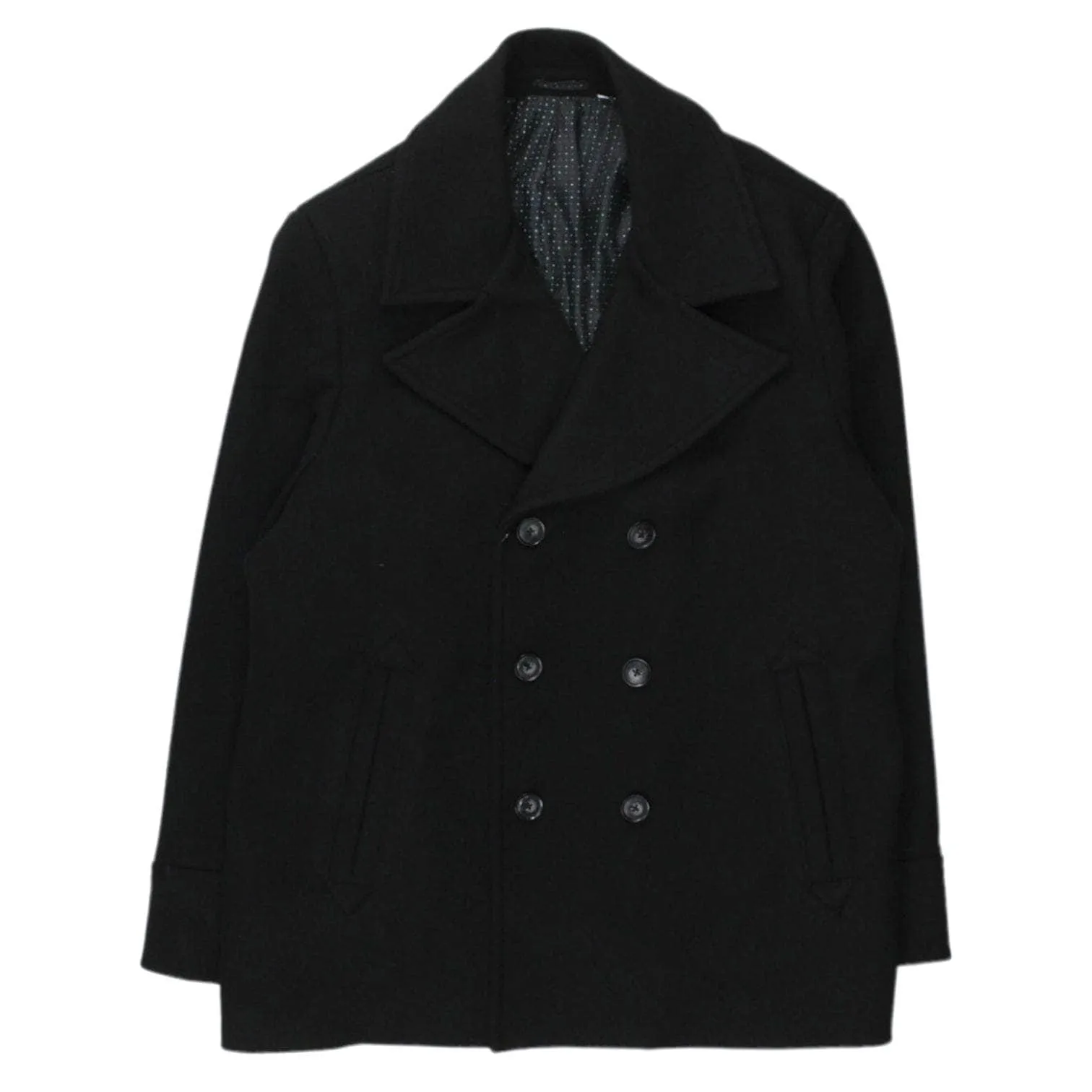 Burton Black Lined Pea Jacket