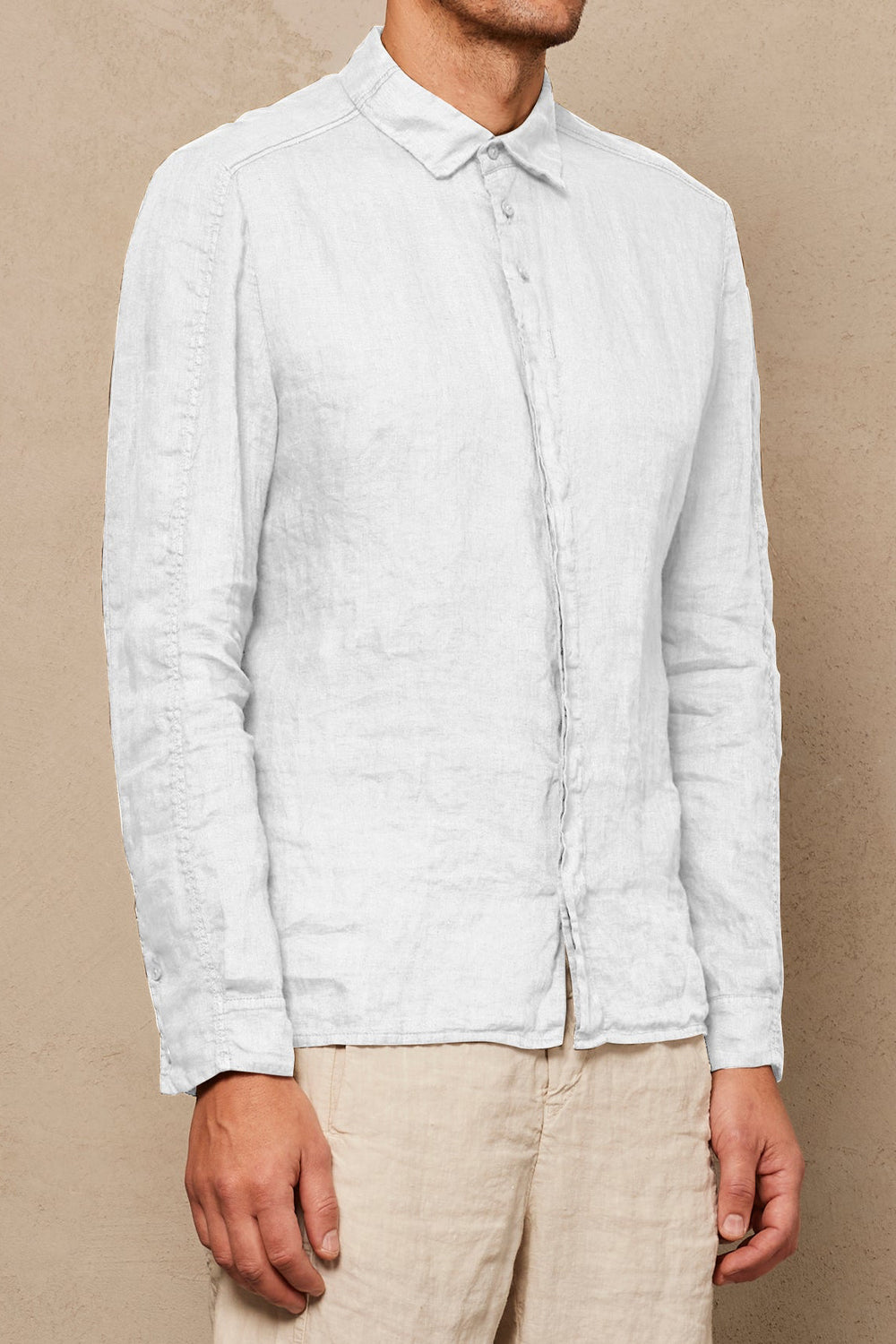 Optical White Button Down Shirt