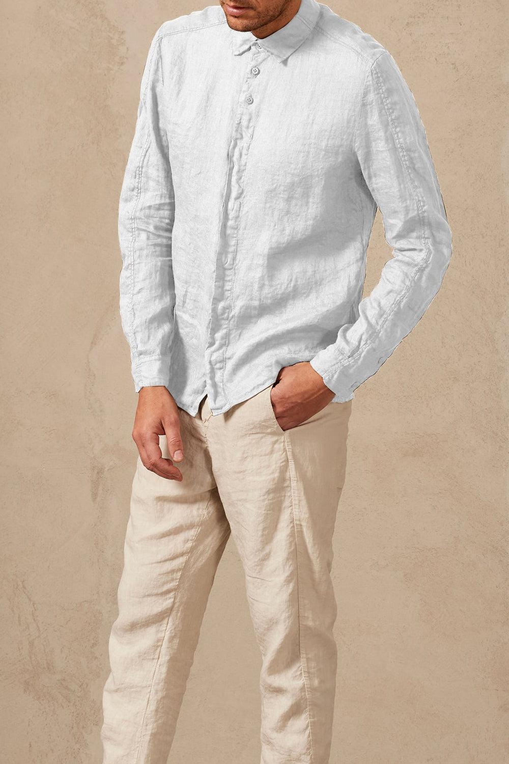 Optical White Button Down Shirt