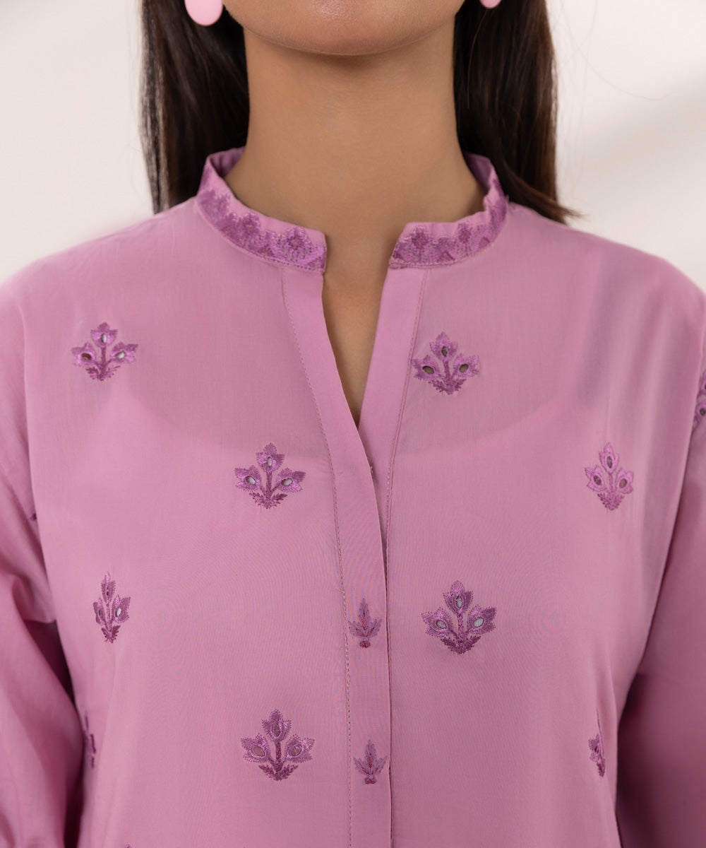 Buy Embroidered Cambric Suit Online - 3 Piece Suit Collection