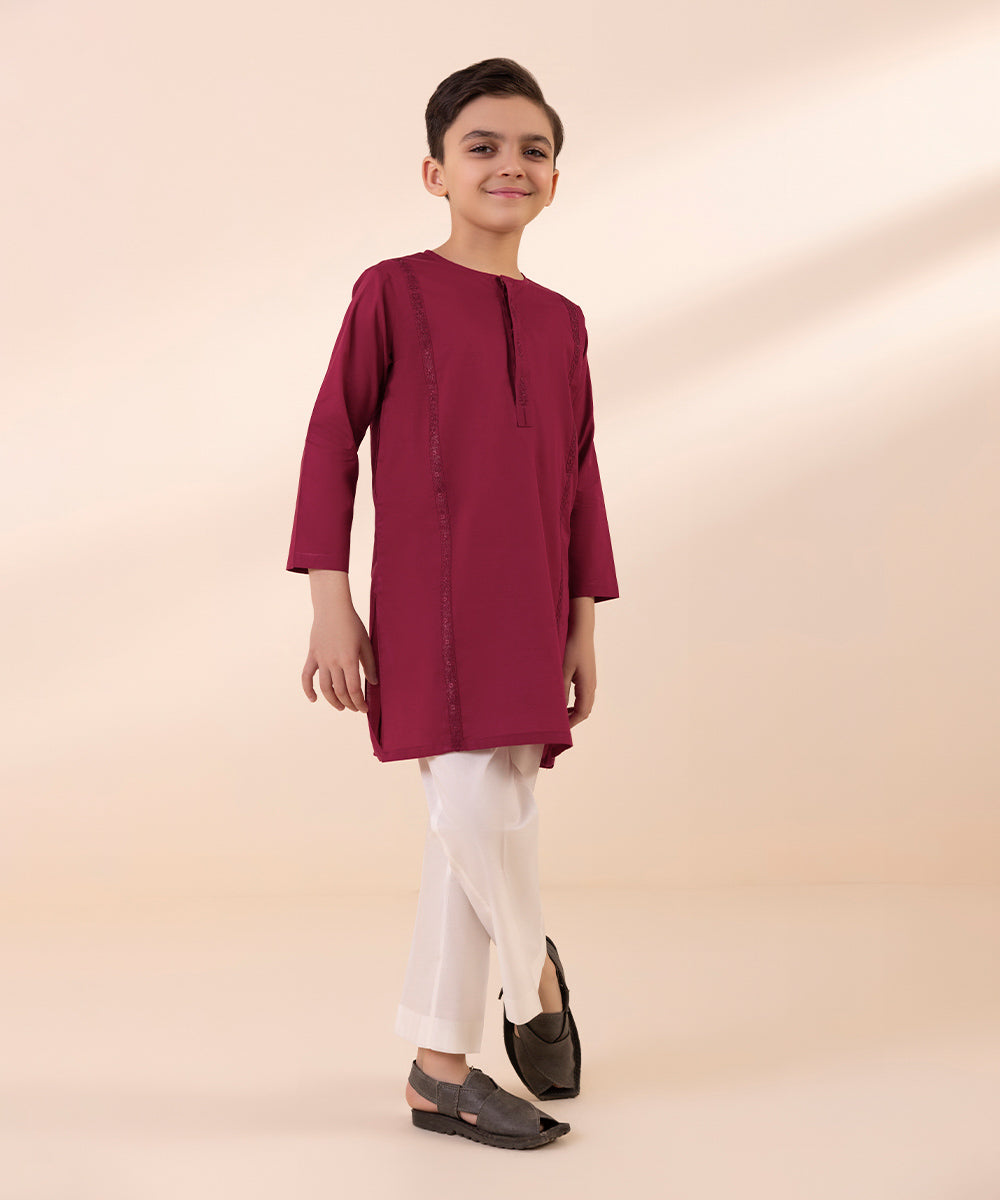 Cambric Kurta with Embroidery