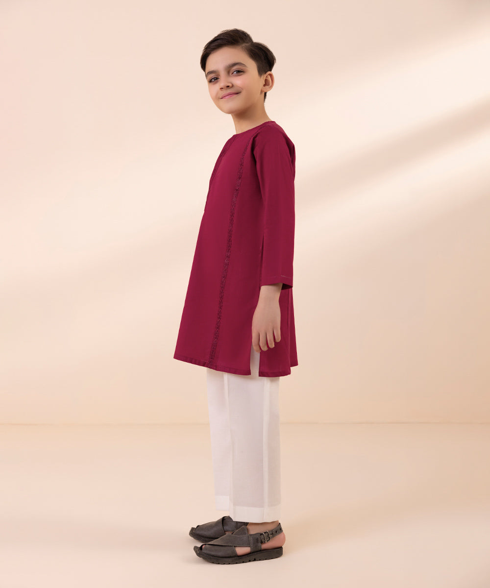 Cambric Kurta with Embroidery