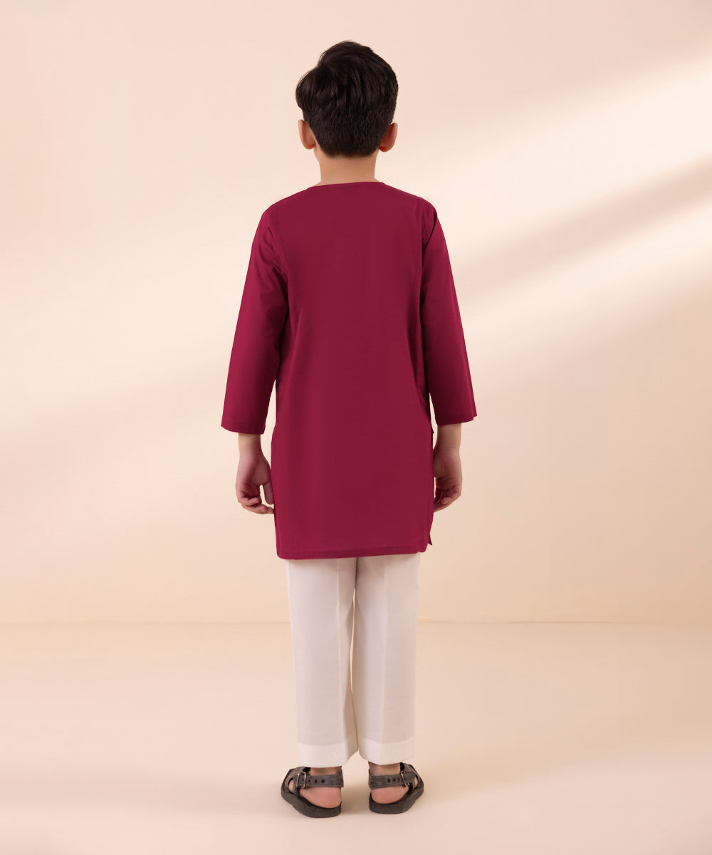 Cambric Kurta with Embroidery