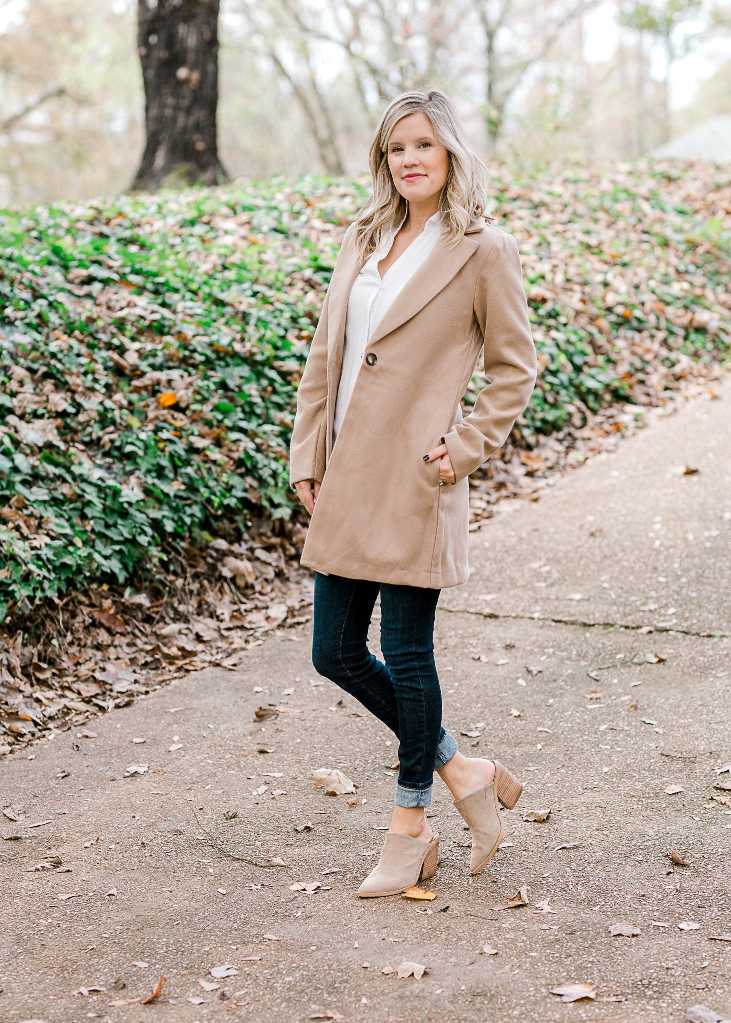 Camel Notch Collar Coat