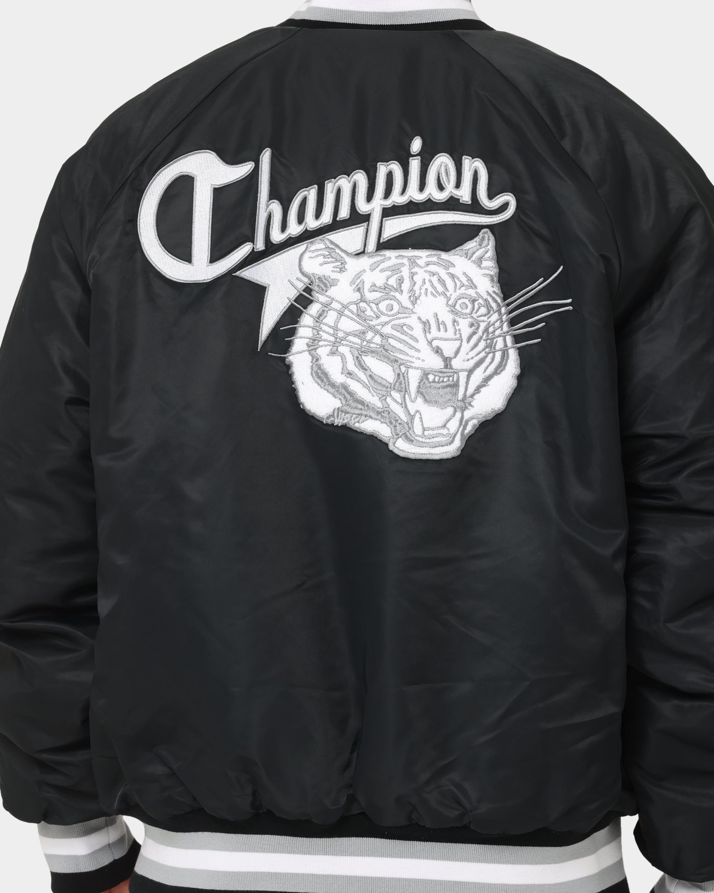 Champion Black Letterman Jacket