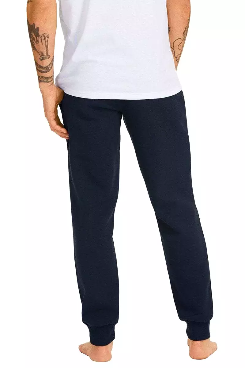 Champion Men's Navy Script Cuff Trackpants