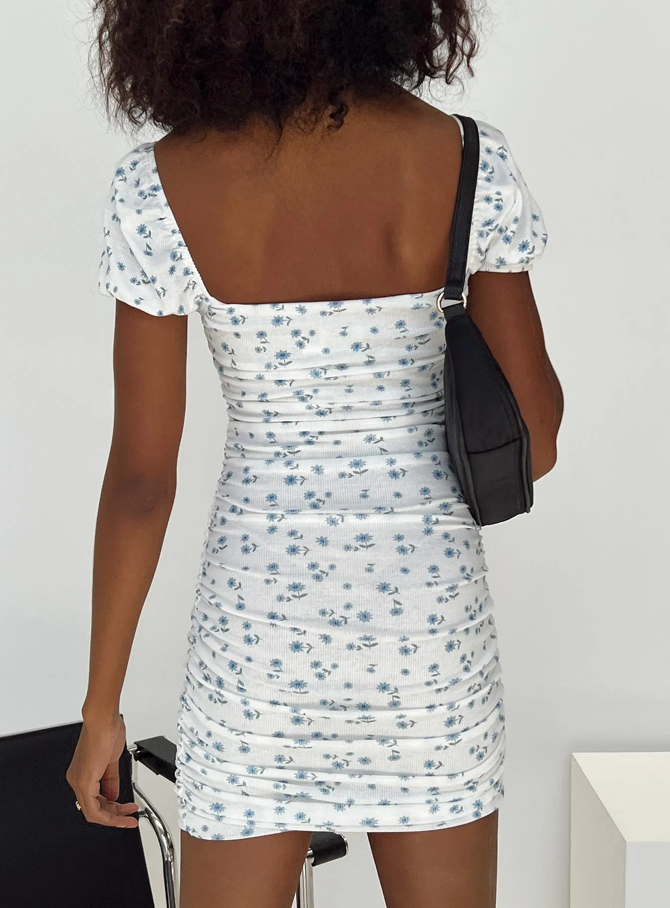 Charvi Mini Dress Blue Floral - Buy Online Now!