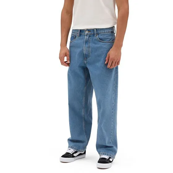 Denim Pants with Baggy Fit - Check 5