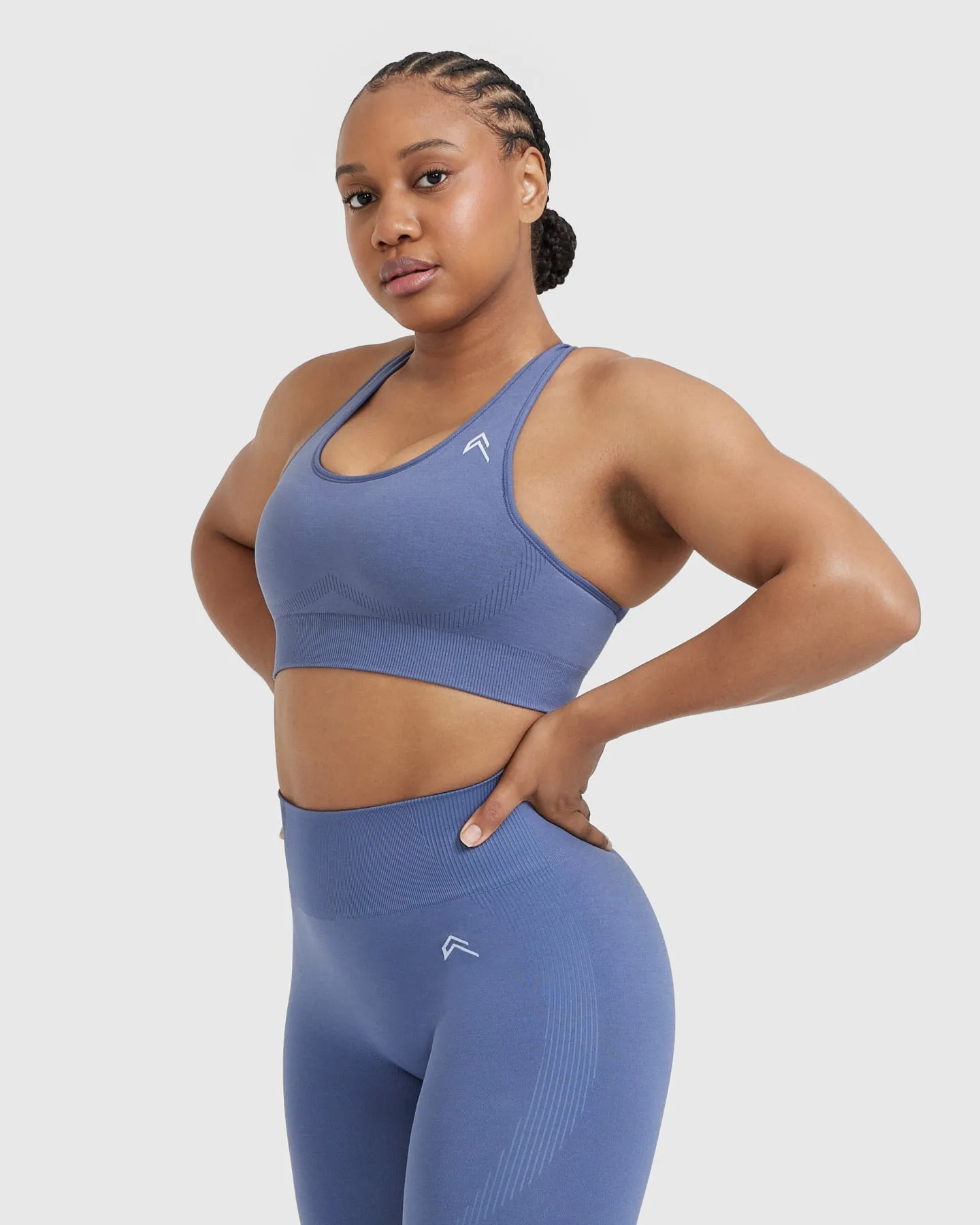 Slate Blue Marl Classic Seamless 2.0 Bralette