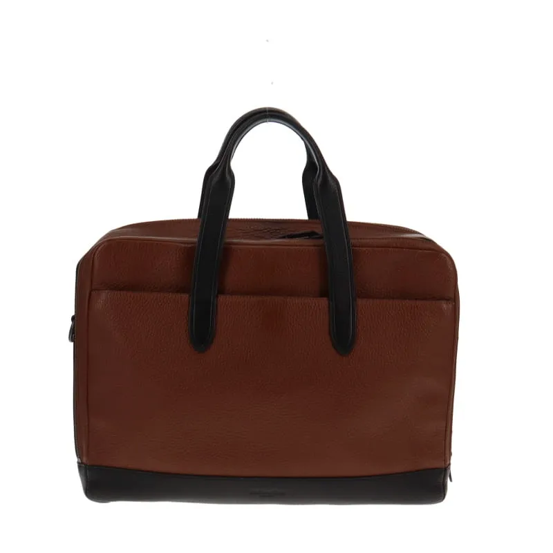 Tan & Black Coach Hamilton Day Brief