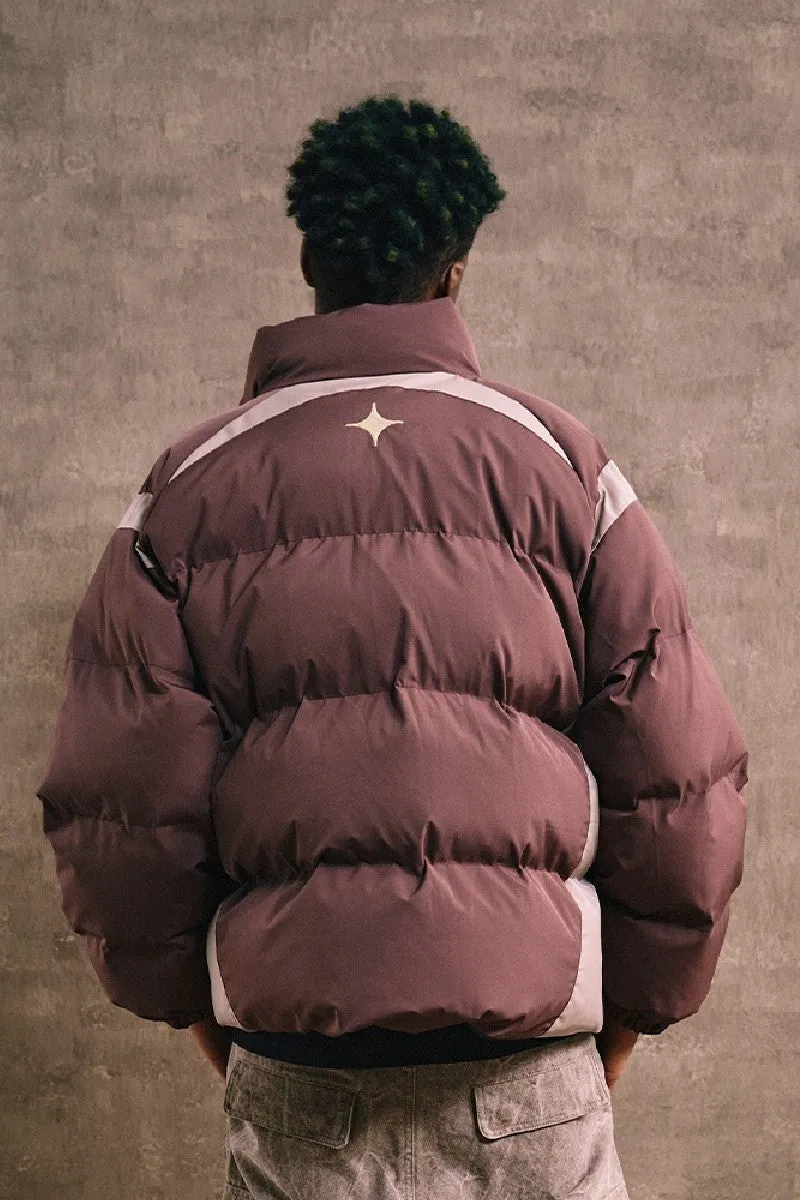 Color Block Puffer Parka