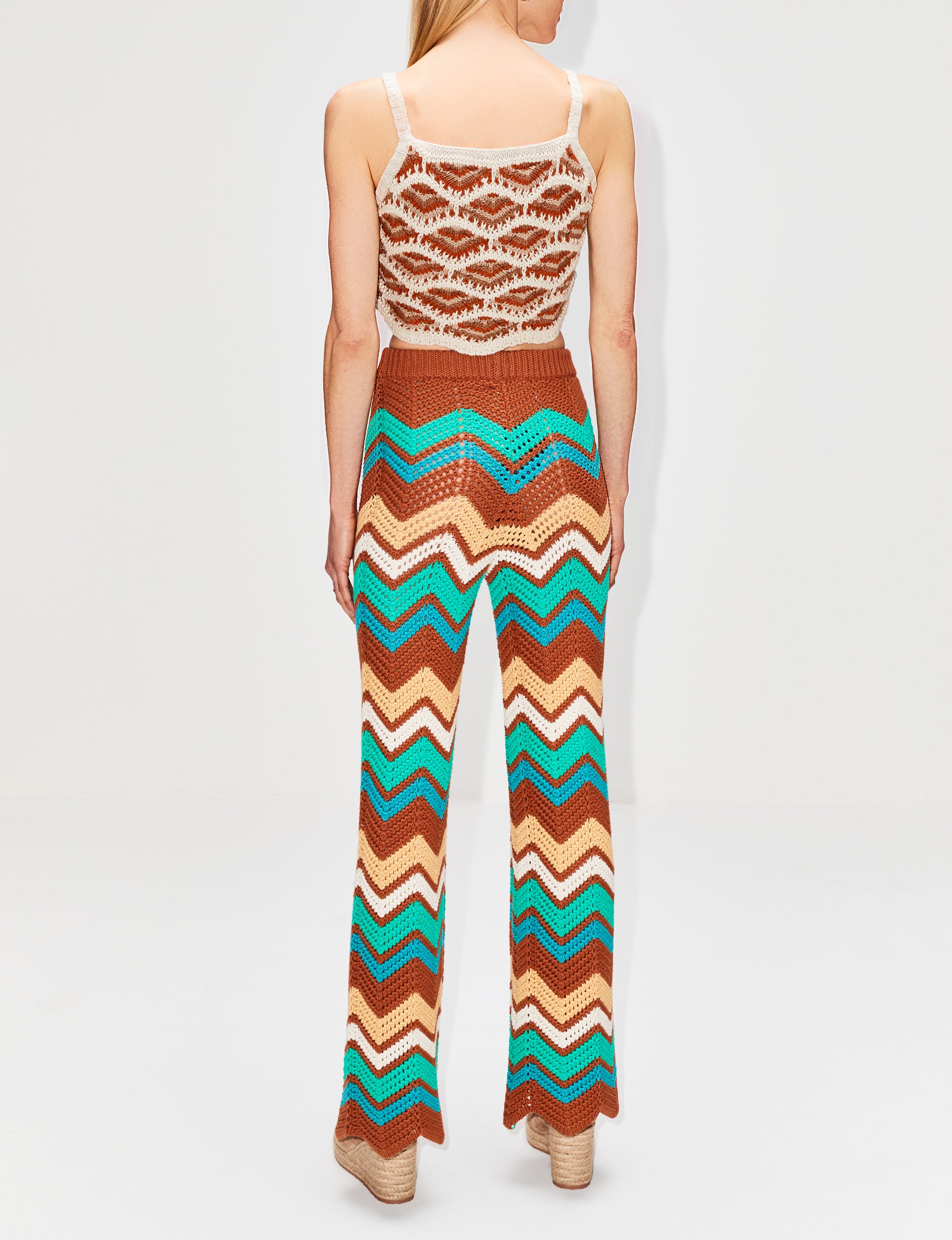 Colorful Geometric Print Pants