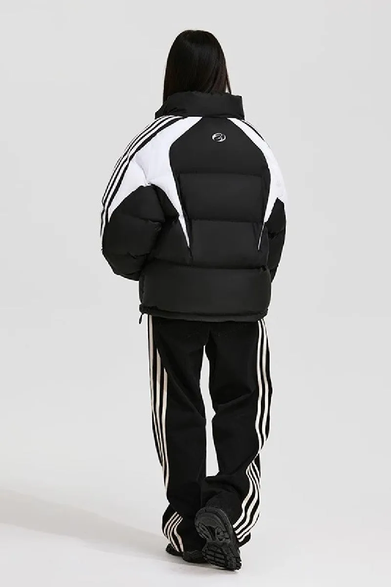 Contrast Logo Puffer Jacket