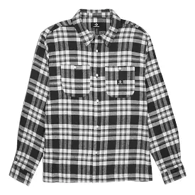 Converse Black Plaid Button Down Shirt