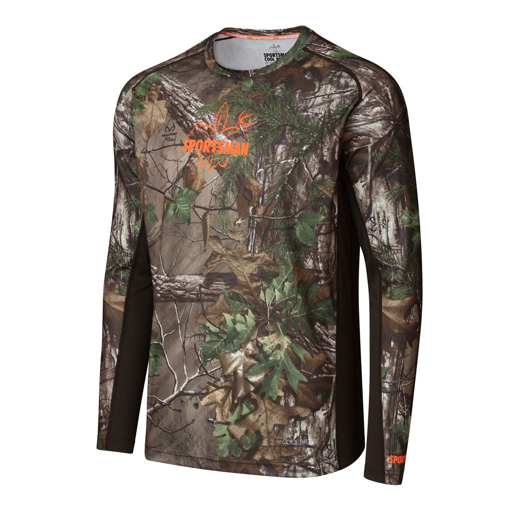 Cool Breeze Pro: Camo Long Sleeve Fishing Shirt - Breathable and Durable