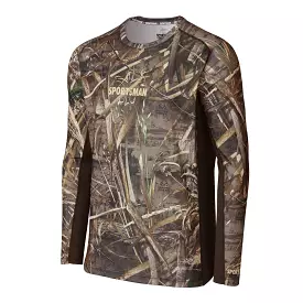 Cool Breeze Pro: Camo Long Sleeve Fishing Shirt - Breathable and Durable