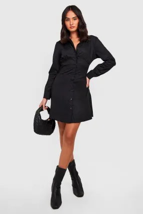 Cotton Corset Shirt Dress