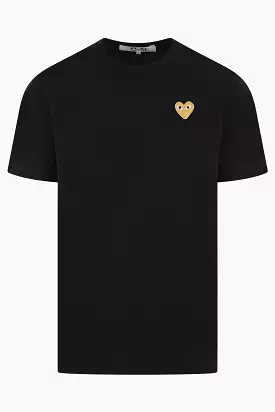 cotton t-shirt with lamé Heart logo