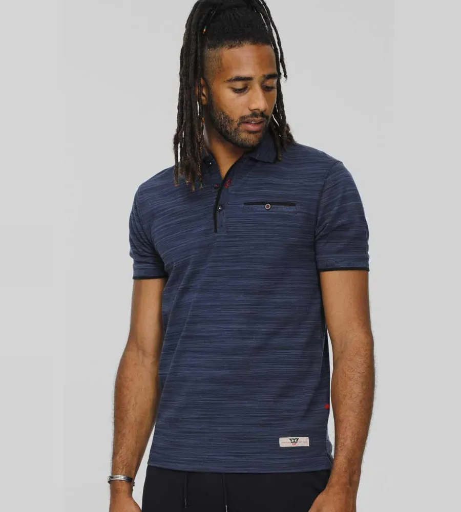 D555 Men's Pique Polo Shirt with Ribbed Cuffs and Collar (Foxley)