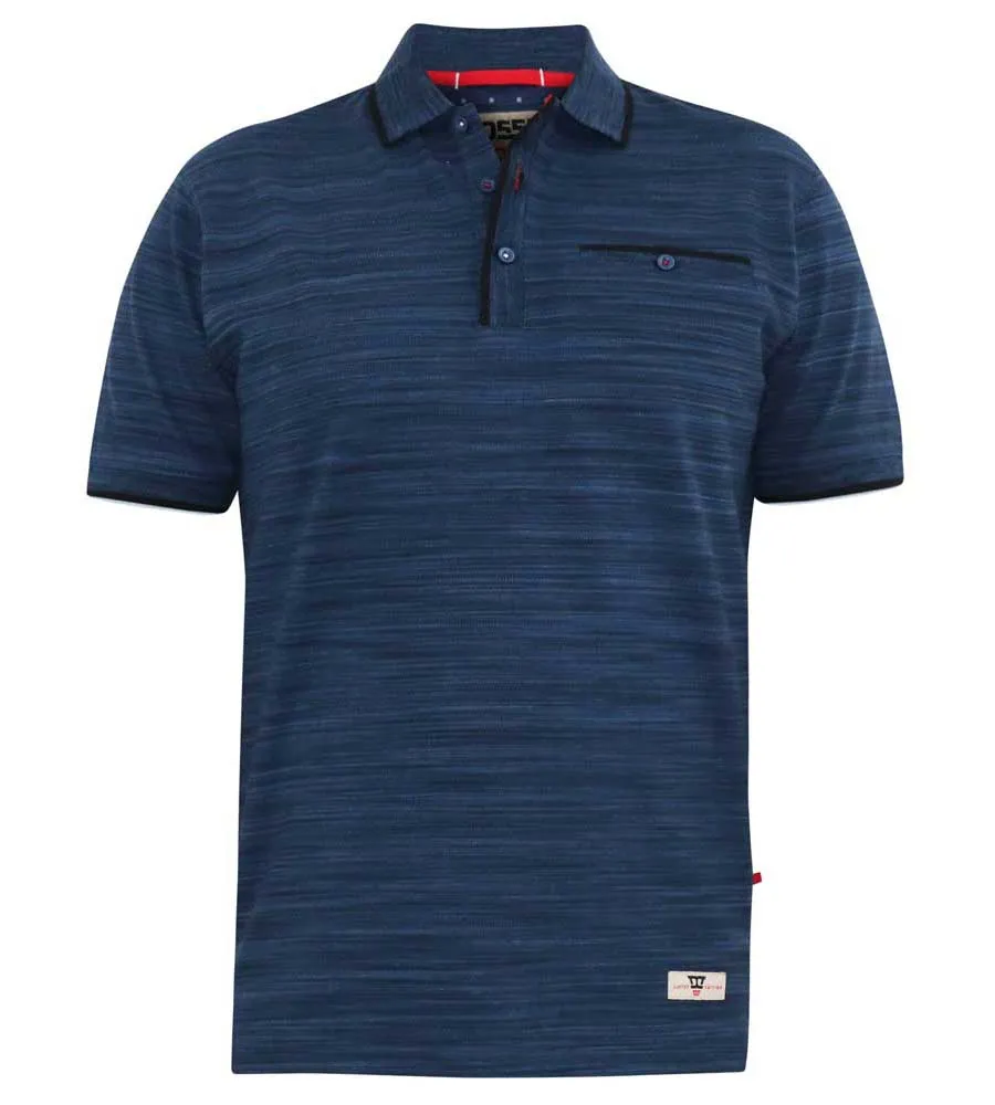 D555 Men's Pique Polo Shirt with Ribbed Cuffs and Collar (Foxley)