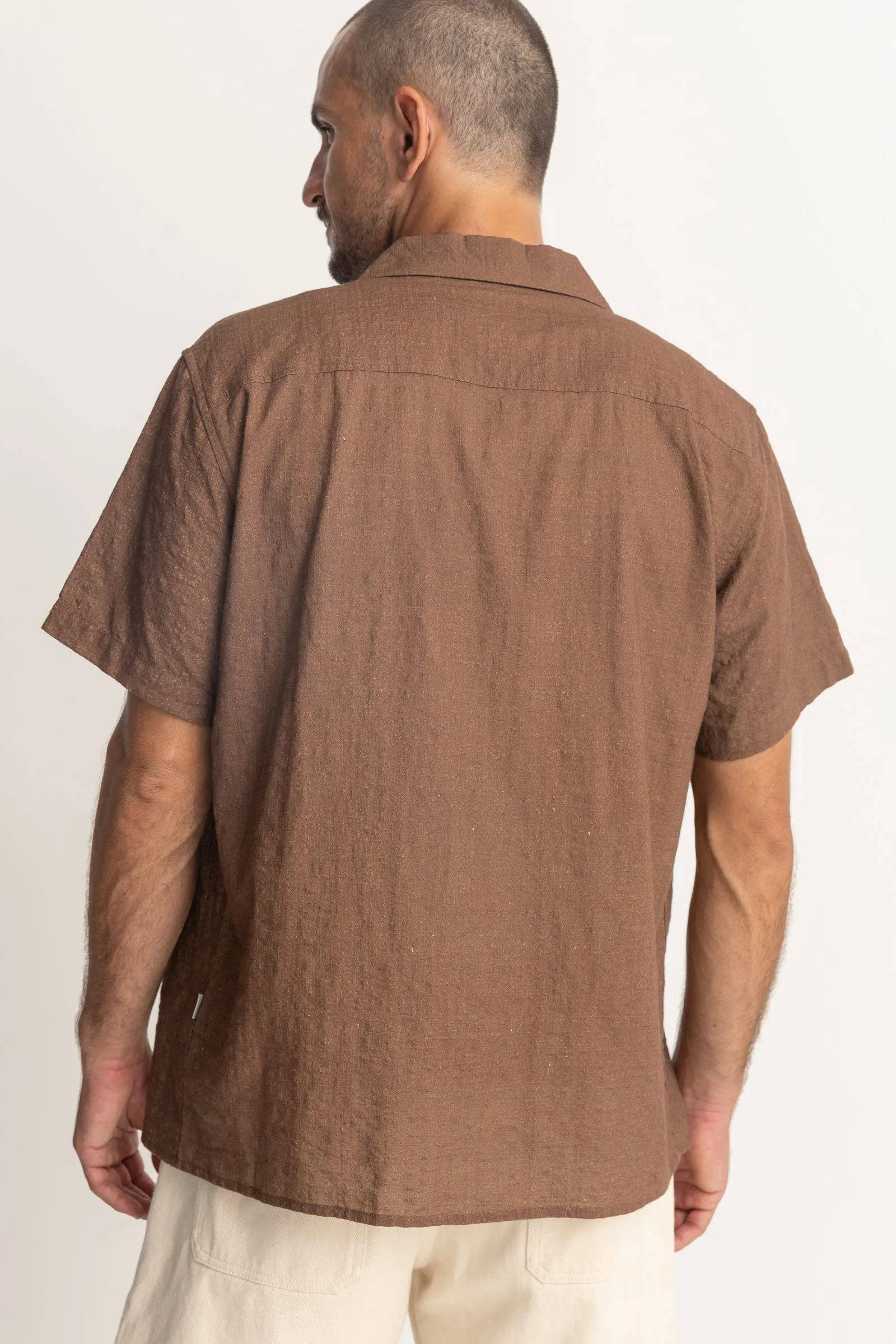 Del Rey Short Sleeve Shirt in Chocolate