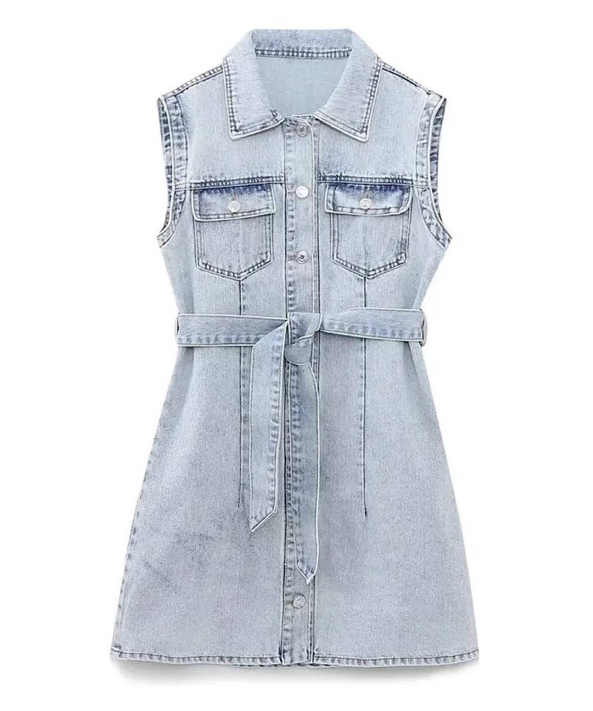 Denim Sleeveless Dress