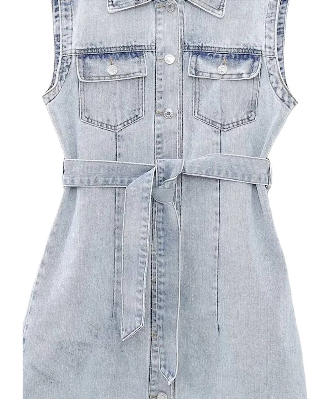 Denim Sleeveless Dress