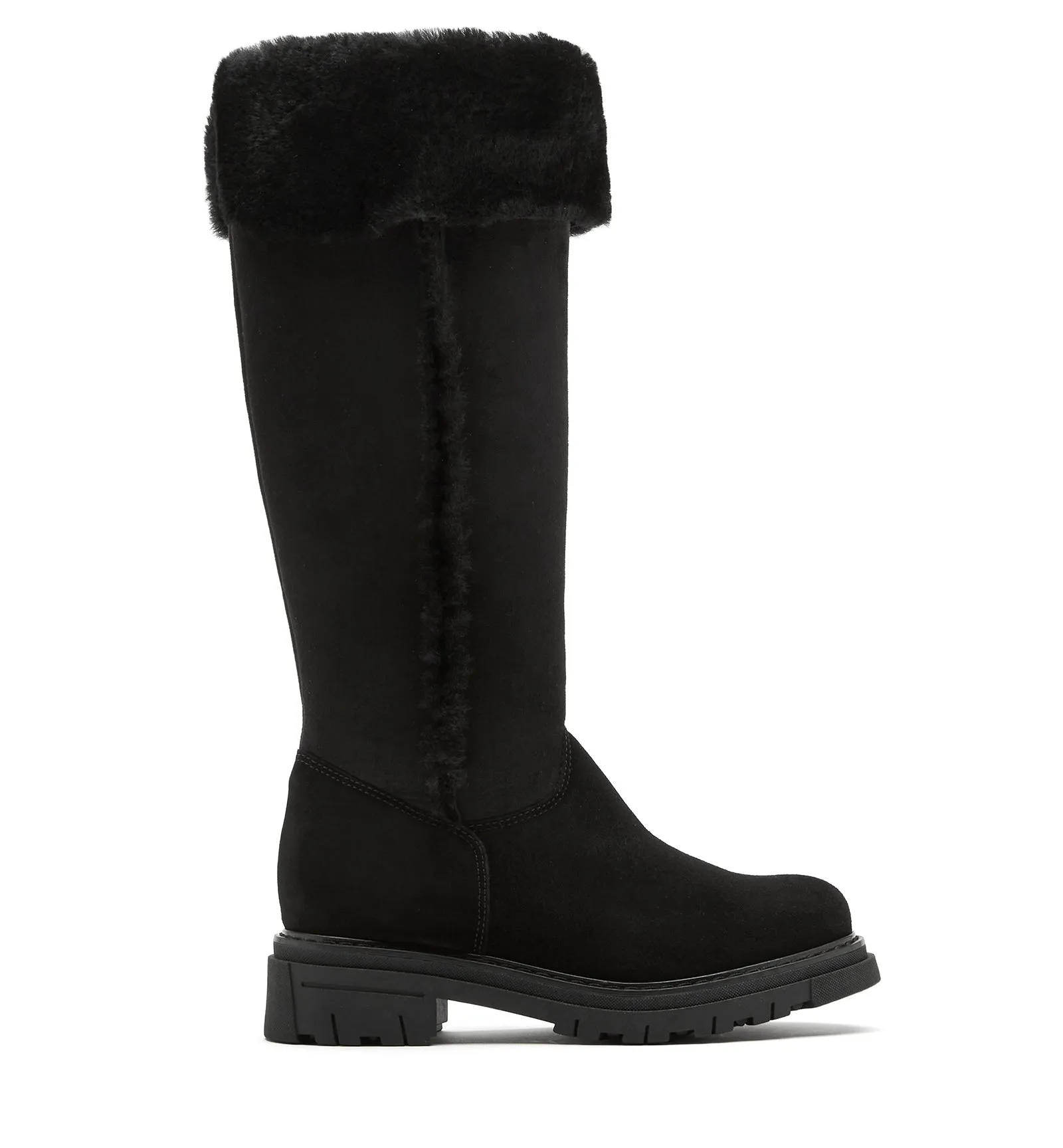 Doritt Shearling-Lined Suede Boots