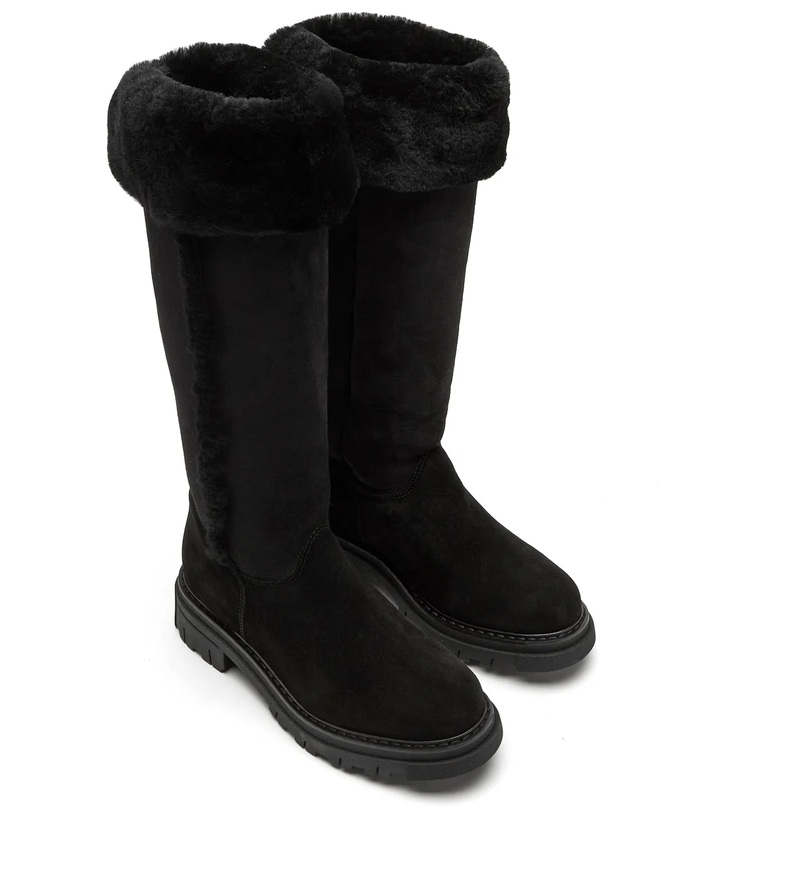 Doritt Shearling-Lined Suede Boots